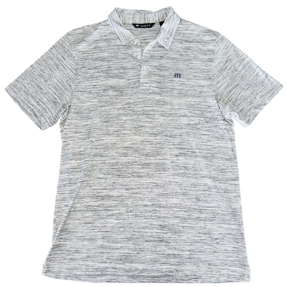 W1 Travis Mathew Flying Tortilla Golf Polo Heather Short Sleeve Shirt Large - Picture 2 of 6